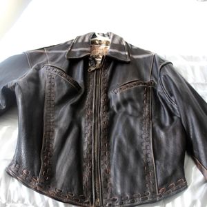 Mens Small Leather Jacket